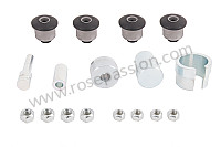 Kit silent bloc de triangle avant sup&eacute;rieur complet avec outil de montage et visserie LE KIT DE 4 / SUPERIEUR (P252924) pour Porsche