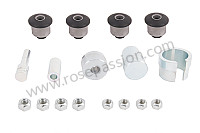 Kit silent bloc de triangle avant sup&eacute;rieur complet avec outil de montage et visserie LE KIT DE 4 / SUPERIEUR (P252928) pour Porsche