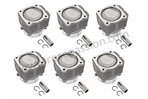 Cylinder pistons / rings for Porsche 964 / 911 Carrera 2/4 • 1991 • 964 carrera 2 • Targa • Automatic gearbox