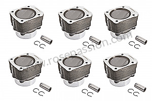 Cylinder pistons / rings for Porsche 993 Turbo • 1997 • 993 turbo • Coupe • Manual gearbox, 6 speed
