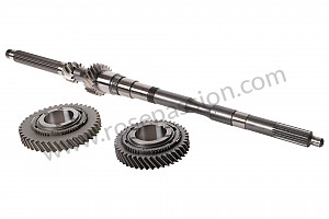 Gearbox pinions and shaft for Porsche 993 / 911 Carrera • 1997 • 993 carrera 4 • Cabrio • Manual gearbox, 6 speed