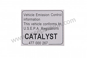 Engine label for Porsche 944 • 1984 • 944 2.5 • Coupe • Manual gearbox, 5 speed