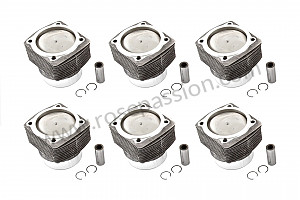Cylinder pistons / rings for Porsche 911 G • 1989 • 3.2 g50 • Cabrio • Manual gearbox, 5 speed
