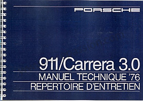 Document technique pour Porsche 911 G • 1976 • 3.0 carrera • Coupe • Boite auto