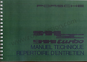 Document technique pour Porsche 911 G • 1982 • 3.0sc • Coupe • Boite manuelle 5 vitesses