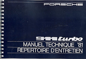 Documento técnico para Porsche 911 Turbo / 911T / GT2 / 965 • 1981 • 3.3 turbo • Coupe • Caja manual de 4 velocidades