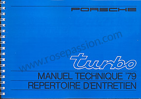 Technisch document voor Porsche 911 Turbo / 911T / GT2 / 965 • 1979 • 3.3 turbo • Coupe • Manuele bak 4 versnellingen