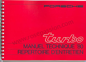Technisch document voor Porsche 911 Turbo / 911T / GT2 / 965 • 1980 • 3.3 turbo • Coupe • Manuele bak 4 versnellingen