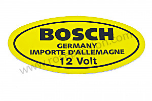 Aufkleber logo steinschlagschutz für Porsche 356a • 1955 • 1500 carrera gs (547 / 1) • Coupe a t1 • 4-gang-handschaltgetriebe