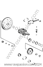 P9757 - 64420195100 - Kit réparation robinet essence pour Porsche 356a /  1958 / 1500 carrera gt (692 / 0) / Speedster a t2 / Boite manuelle 4  vitesses