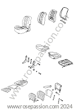 P9903 - 64452119101 - Tampon caoutchouc de siège pour Porsche