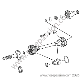 Clutch / gearbox parts / Diagrams for Porsche 912 / 1968 / 912 1.6