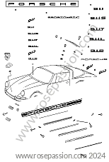 P17358 - 91155904102 - Grille capot arrière métal - NOIR / NOIR // NOIR  (NOIR) pour Porsche