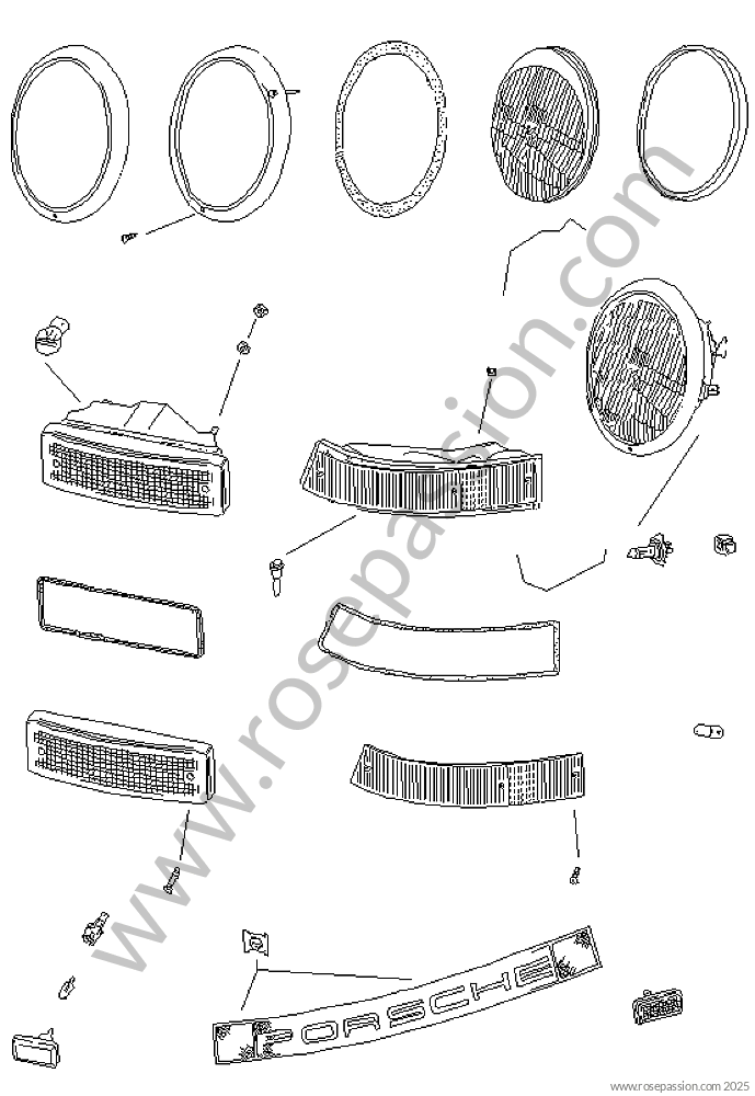 照明 / 図式 XXXに対応 Porsche 911 G / 1978 / 3.0sc / Coupe