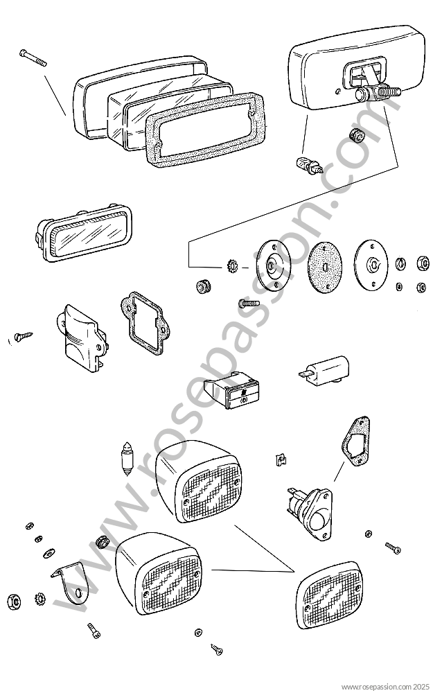 照明 / 図式 XXXに対応 Porsche 911 G / 1978 / 3.0sc / Coupe