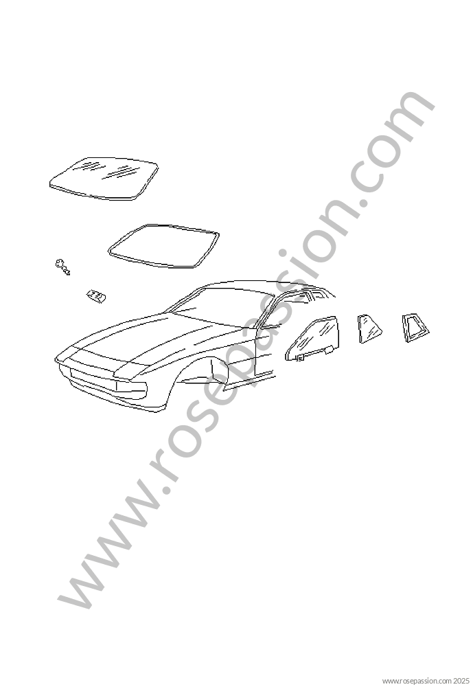 Karosserie   Kotflugel Für Porsche 924   1977   924 2.0   Coupe   4 