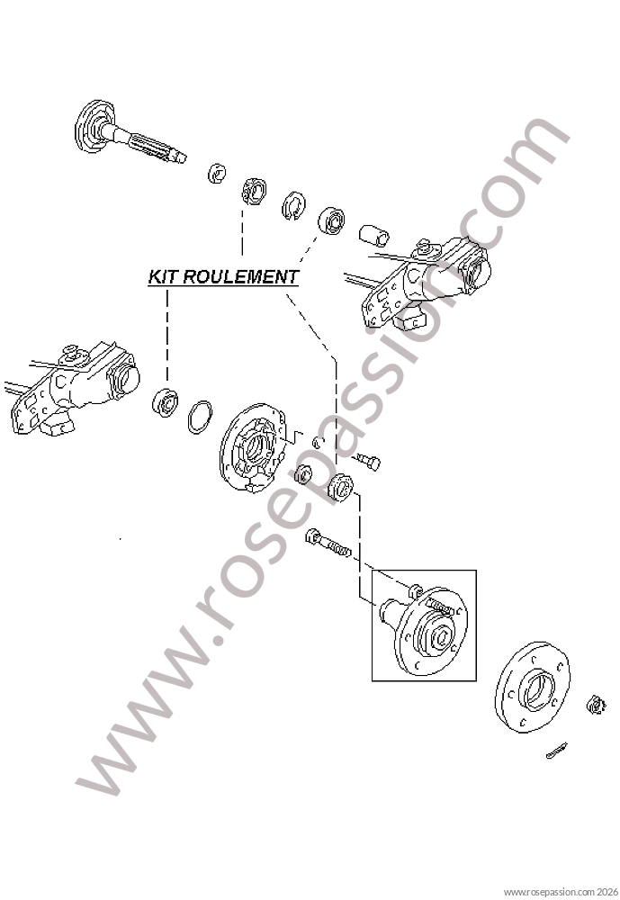 Rear axle assembly / Diagrams for Porsche 944 / 1983 / 944 2.5 / Coupe ...
