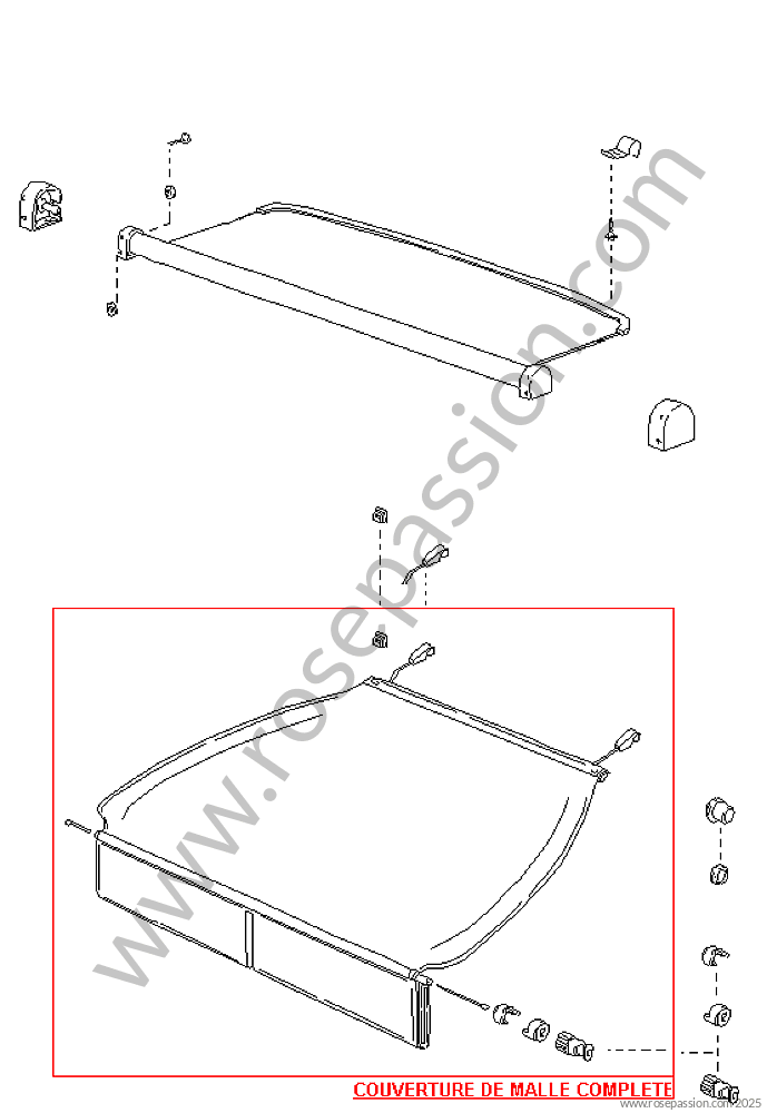 Interior of passenger compartment / Switch clock / steering column