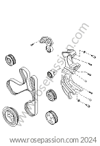 P107060 - 95511000900 - Tubulure d'admission pour Porsche Cayenne