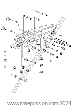 P222385 - Kit lampeggiante anteriore arancione 964 (2 lampeggianti + 2  vetri laterali) - ARANCIONE / ARANCIONE // ARANCIONE (ORANGE) (477721547E)  per Porsche