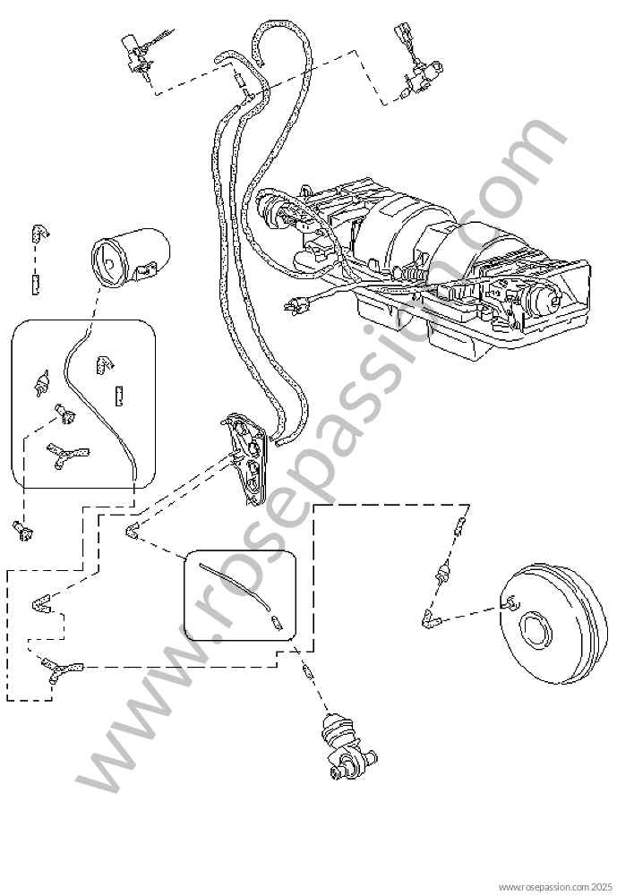 Braking / Diagrams for Porsche 968 / 1993 / 968 / Coupe / Automatic gearbox