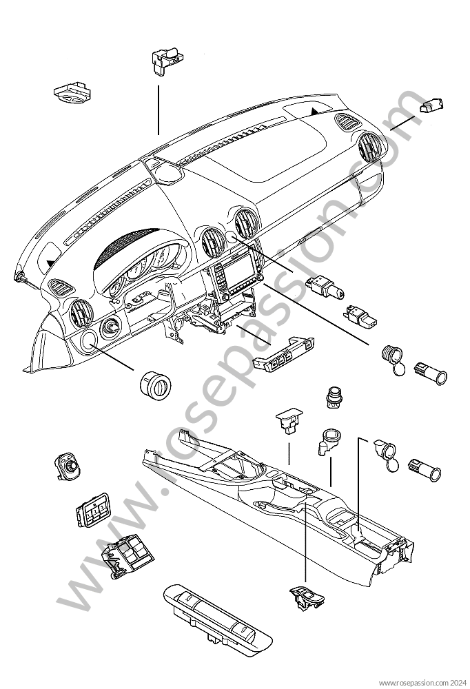 Électricité générale / Schémas pour Porsche Boxster / 987-2 / 2009