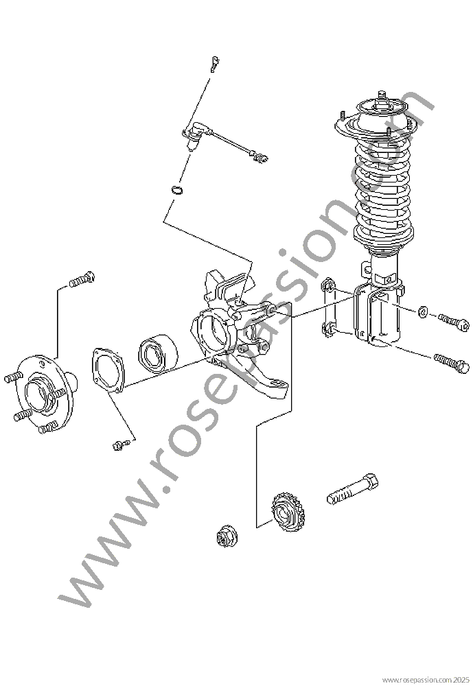 Freinage / Schémas Pour Porsche 993 / 911 Carrera / 1998 / 993 Carrera ...