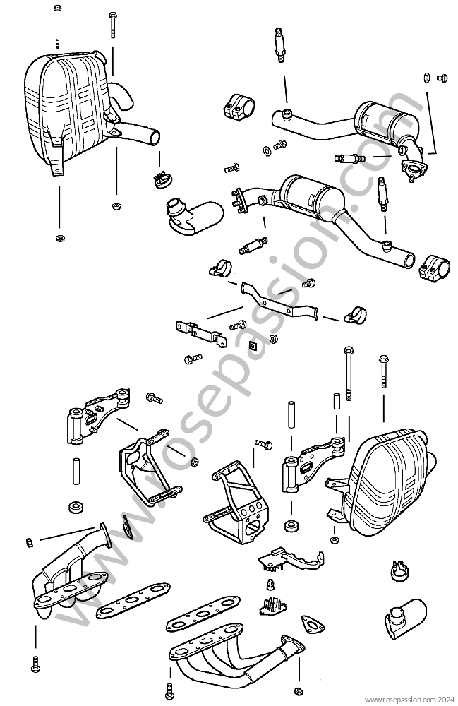 Exhaust / Diagrams for Porsche 996 / 911 Carrera / 2004 ...