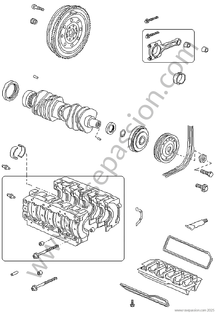 Clutch and engine flywheel / Diagrams for Porsche 997-1 / 911 Carrera ...