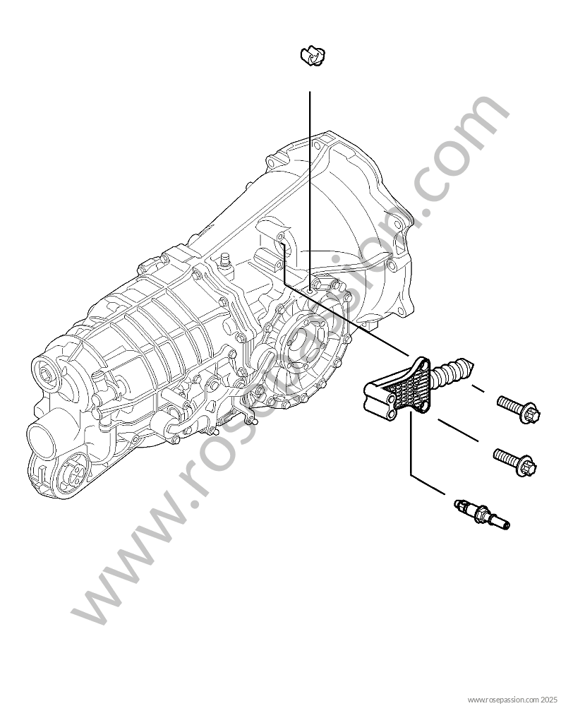 Clutch and engine flywheel / Diagrams for Porsche 9972 / 911 Carrera