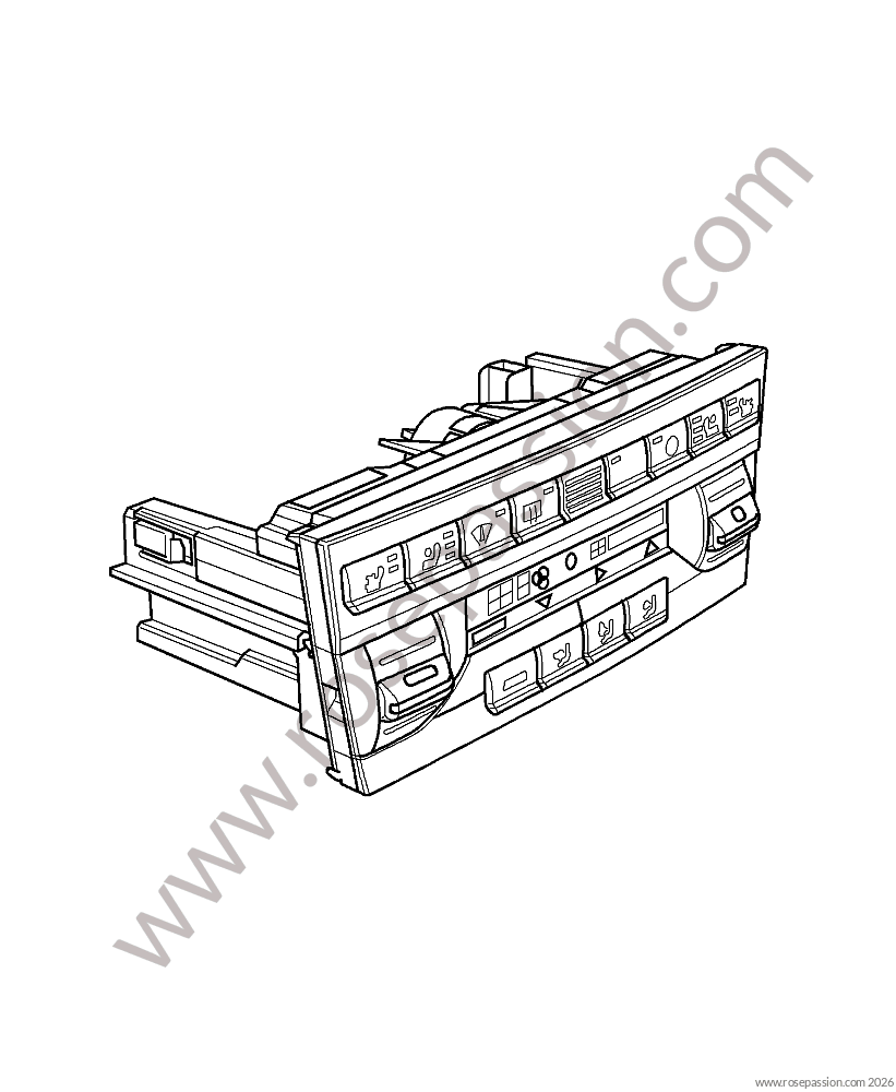 Appareil de commande chauffage / climatisation pour Porsche 997 Turbo / 997T2 / 911 Turbo / Gt2 Rs &bull; 2013 &bull; 997 Turbo &bull; Cabrio &bull; Boite Manuelle 6 Vitesses