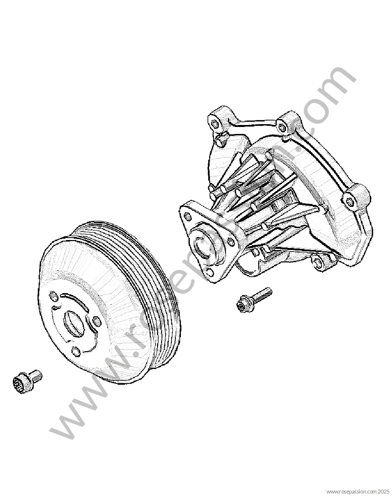 Moteur et alimentation essence / Pompe à eau pour Porsche Macan / 95B ...