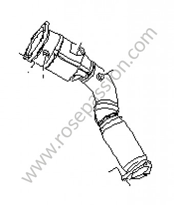 P101461 - Exhaust pipe for Porsche Cayenne / 955 / 9PA • 2006 • Cayenne turbo • Automatic gearbox