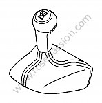 P101670 - Knop voor Porsche 997-1 / 911 Carrera • 2008 • 997 c4 • Targa • Manuele bak 6 versnellingen