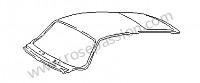 P1025445 - PAVILLON DE TOIT SANS ENTOURAGE LUNETTE ARRIERE pour Porsche 911 G • 1989 • 3.2 g50 • Coupe • Boite manuelle 5 vitesses