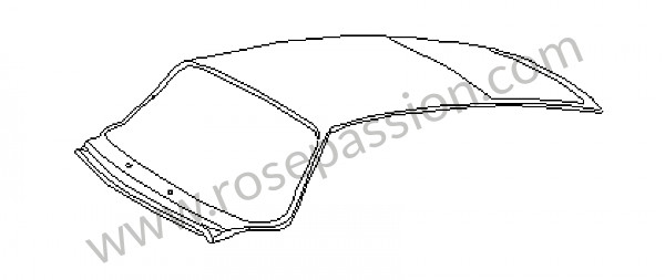 P1025445 - ROOF WITHOUT REAR WINDOW SURROUND for Porsche 911 G • 1974 • 2.7s • Coupe • Manual gearbox, 4 speed