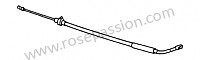 P10332 - Cable del freno de mano para Porsche 356C • 1964 • 2000 carrera gs (587 / 1) • Cabrio c • Caja manual de 4 velocidades