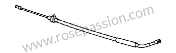 P10332 - Parking-brake cable for Porsche 356C • 1964 • 2000 carrera gs (587 / 1) • Coupe c • Manual gearbox, 4 speed