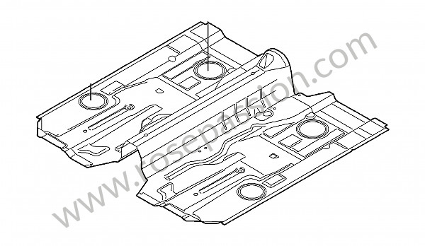 P104165 - Bodem voor Porsche Cayman / 987C2 • 2012 • Cayman 2.9 • Manuele bak 6 versnellingen