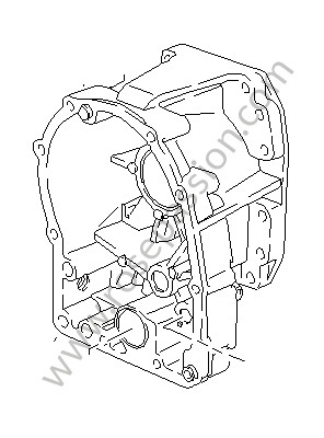 P10418 - Transmission case for Porsche 928 • 1981 • 928 4.5 • Coupe • Automatic gearbox
