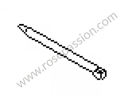 P10572 - Retaining pin for Porsche 924 • 1981 • 924 2.0 • Coupe • Manual gearbox, 5 speed