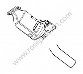 P107091 - Catalytic converter for Porsche Cayenne / 955 / 9PA • 2004 • Cayenne s v8 • Automatic gearbox