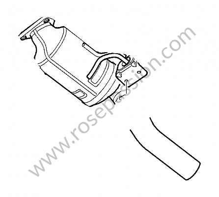 P107091 - Catalytic converter for Porsche Cayenne / 955 / 9PA • 2006 • Cayenne s v8 • Automatic gearbox