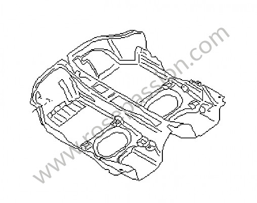 P107948 - Rivestimento pavimento per Porsche Boxster / 986 • 1999 • Boxster 2.5 • Cabrio • Cambio manuale 5 marce