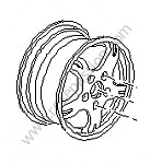 P108022 - Disc wheel for Porsche Cayman / 987C • 2007 • Cayman 2.7 • Manual gearbox, 5 speed