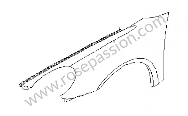 P108054 - Guardabarros para Porsche Boxster / 987 • 2008 • Boxster 2.7 • Cabrio • Caja auto