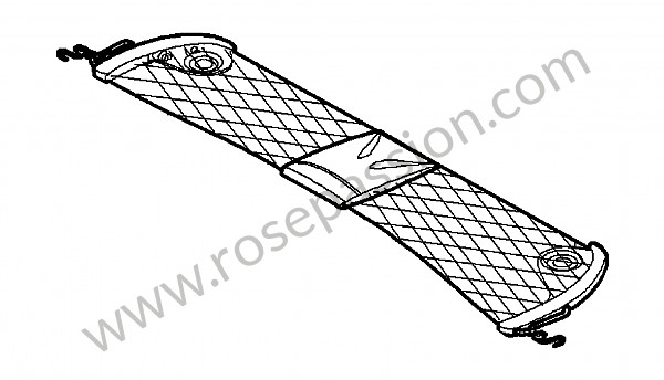 P108260 - Luggage net for Porsche Boxster / 987-2 • 2011 • Boxster spyder 3.4 • Cabrio • Pdk gearbox