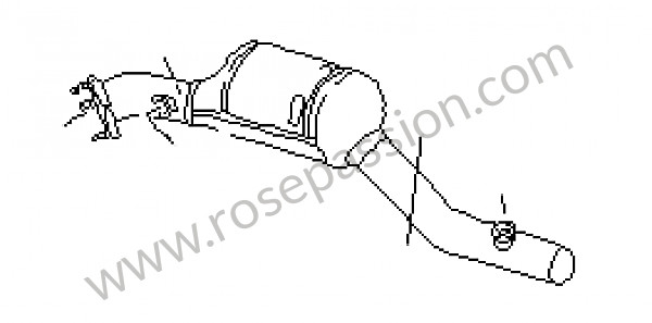 P109253 - Katalysator voor Porsche 996 / 911 Carrera • 2000 • 996 carrera 2 • Cabrio • Automatische versnellingsbak
