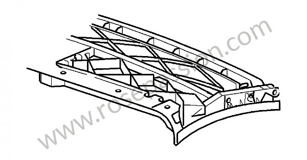 P110427 - Caixilho do tejadilho para Porsche 997-2 / 911 Carrera • 2011 • 997 c4s • Cabrio • Caixa pdk