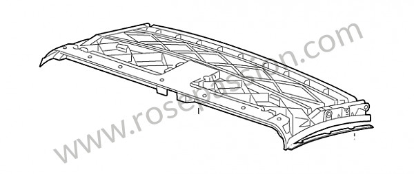 P110427 - Marco de techo para Porsche 997-2 / 911 Carrera • 2012 • 997 c2 gts • Cabrio • Caja manual de 6 velocidades